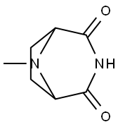 3,8-Diazabicyclo[3.2.1]octane-2,4-dione,8-methyl-(9CI) Struktur