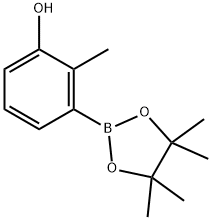 2-METHYL-3-(4,4,5,5-TETRAMETHYL-1,3,2-DIOXABOROLAN-2-YL)PHENO Struktur