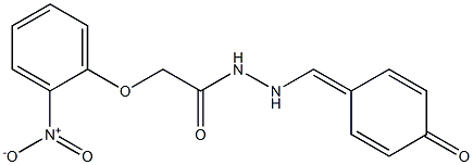 N'-(4-hydroxybenzylidene)-2-{2-nitrophenoxy}acetohydrazide Struktur