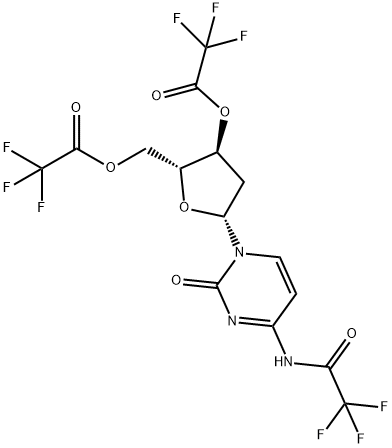 2'-Deoxy-N-(trifluoroacetyl)cytidine 3',5'-bis(trifluoroacetate) Struktur