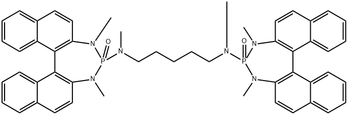 N,N′-Bis[(11bR)-3,5-dihydro-3,5-diMethyl-4-oxido-4H-dinaphtho[2,1-d:1′,2′-f][1,3,2]diazaphosphepin-4-yl]-N,N′-diMethyl-1,5-pentanediaMine Struktur