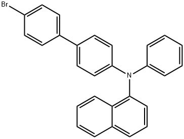 4-(N-(1-NAPHTHYL)-N-PHENYLAMINO)-4'-BROMOBIPHENYL Struktur