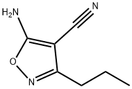 4-Isoxazolecarbonitrile,5-amino-3-propyl-(9CI) Struktur