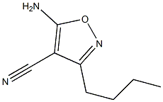 4-Isoxazolecarbonitrile,5-amino-3-butyl-(9CI) Struktur