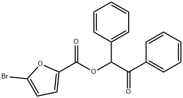 2-oxo-1,2-diphenylethyl 5-bromo-2-furoate Struktur