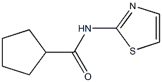 N-(1,3-thiazol-2-yl)cyclopentanecarboxamide Struktur