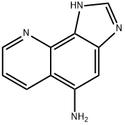 1H-Imidazo[4,5-h]quinolin-5-amine(9CI) Struktur