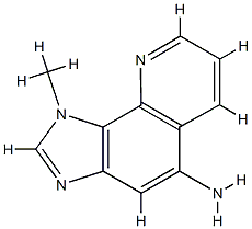 1H-Imidazo[4,5-h]quinolin-5-amine,1-methyl-(9CI) Struktur