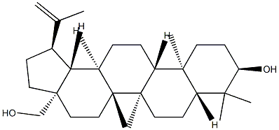 Lup-20(29)-ene-3α,28-diol Struktur