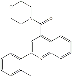 2-(2-methylphenyl)-4-(4-morpholinylcarbonyl)quinoline Struktur