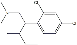 2,4-Dichloro-N,N-dimethyl-β-(1-methylpropyl)benzeneethanamine Struktur