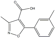 4-Isoxazolecarboxylicacid,3-methyl-5-(3-methylphenyl)-(9CI) Struktur