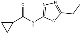 N-(5-ethyl-1,3,4-thiadiazol-2-yl)cyclopropanecarboxamide Struktur