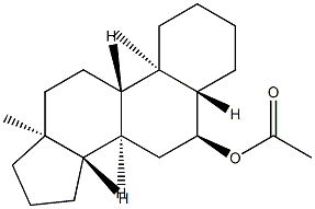 6α-Acetoxy-5α-androstane Struktur