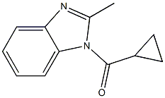 1H-Benzimidazole,1-(cyclopropylcarbonyl)-2-methyl-(9CI) Struktur