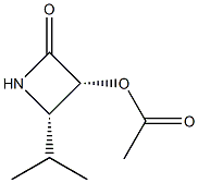 2-Azetidinone,3-(acetyloxy)-4-(1-methylethyl)-,(3R,4S)-rel-(+)-(9CI) Struktur