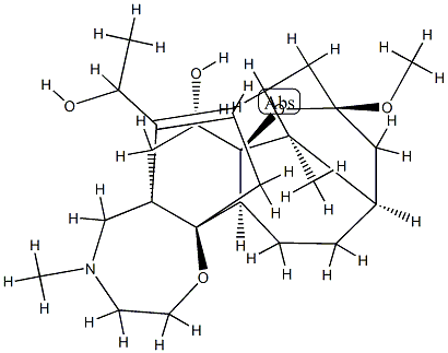 (20ξ)-7,8β-Dihydro-3-O-methylbatrachotoxinin A Struktur