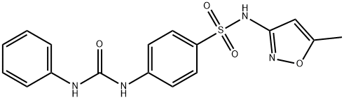 4-[(anilinocarbonyl)amino]-N-(5-methyl-3-isoxazolyl)benzenesulfonamide Struktur