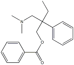 β-[(Dimethylamino)methyl]-β-ethylphenethyl alcohol benzoate Struktur