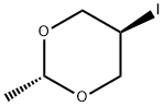 5β-Iodo-2α-methyl-1,3-dioxane Struktur