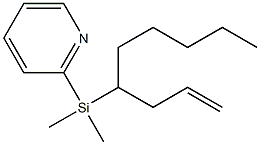 Pyridine,2-[dimethyl[1-(2-propenyl)hexyl]silyl]-(9CI) Struktur