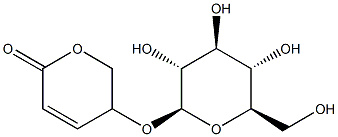 5-(β-D-Glucopyranosyloxy)-5,6-dihydro-2H-pyran-2-one Struktur