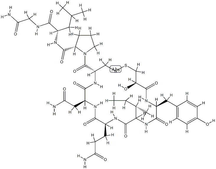 oxytocin, 1-(2-hydroxy-3-mercaptopropionic acid)- Struktur