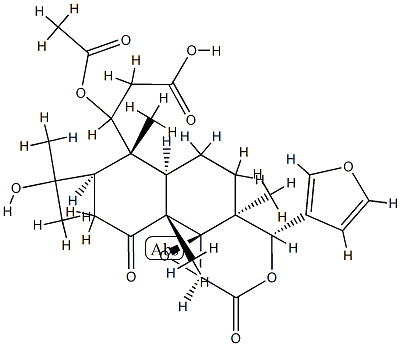 1-Acetoxy-1,2-dihydroobacunoic acid Struktur