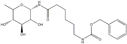 N-[(ε-Benzyloxycarbonylamino)caproyl]-β-L-fucopyranosylamine Struktur