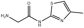 2-amino-N-(4-methyl-1,3-thiazol-2-yl)acetamide Struktur