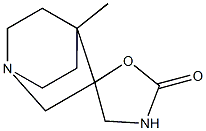 Spiro[1-azabicyclo[2.2.2]octane-3,5-oxazolidin]-2-one, 4-methyl- (9CI) Struktur