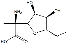 alpha-L-Mannofuranosiduronic acid, methyl 5-amino-5-deoxy-5-C-methyl- (9CI) Struktur