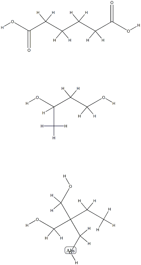 Hexanedioic acid, polymer with 1,3-butanediol and 2-ethyl-2-(hydroxymethyl)-1,3-propanediol Struktur