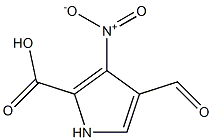 1H-Pyrrole-2-carboxylicacid,4-formyl-3-nitro-(9CI) Struktur