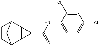 N-(2,4-dichlorophenyl)tricyclo[3.2.1.0~2,4~]octane-3-carboxamide Struktur