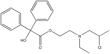 Propylbenzilylcholine Mustard Struktur