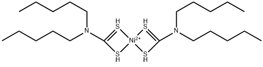 bis(dipentyldithiocarbamato-S,S')nickel Struktur