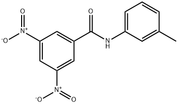 N-(3-methylphenyl)-3,5-dinitrobenzamide Struktur