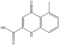 2-Quinolinecarboxylicacid,4-hydroxy-5-methyl-(9CI) Struktur