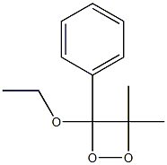 1,2-Dioxetane,3-ethoxy-4,4-dimethyl-3-phenyl-(9CI) Struktur