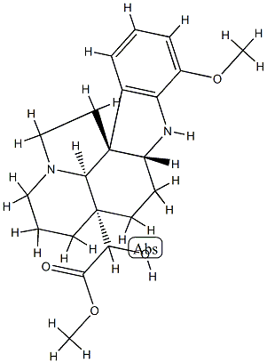 20-Hydroxy-17-methoxyaspidospermidin-21-oic acid methyl ester Struktur