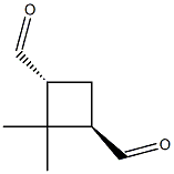 1,3-Cyclobutanedicarboxaldehyde, 2,2-dimethyl-, (1R,3R)-rel- (9CI) Struktur