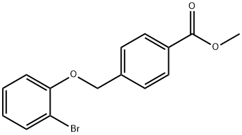 methyl 4-(2-bromophenoxymethyl)benzoate Struktur