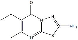 5H-1,3,4-Thiadiazolo[3,2-a]pyrimidin-5-one,2-amino-6-ethyl-7-methyl-(9CI) Struktur