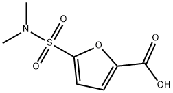 5-(dimethylsulfamoyl)furan-2-carboxylic acid Struktur