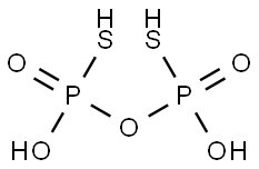 bis(thiopyrophosphoric acid) Struktur