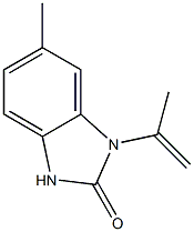 2H-Benzimidazol-2-one,1,3-dihydro-6-methyl-1-(1-methylethenyl)-(9CI) Struktur