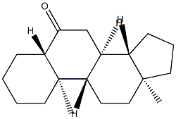 5α-Androstan-6-one Struktur