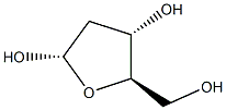 2-Deoxy-α-D-ribofuranose Struktur