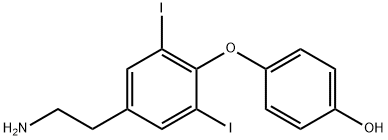 T2AM,Phenol, 4-[4-(2-aMinoethyl)-2,6-diiodophenoxy]- Struktur